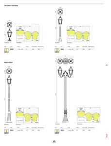 Redo 9662 - Venkovní lampa ESSEN 1xE27/70W/230V 221,5 cm IP44 hnědá/patina