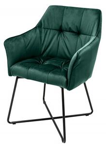 Jídelní židle LOFT tmavě zelené samet Nábytek | Jídelní prostory | Jídelní židle | Všechny jídelní židle