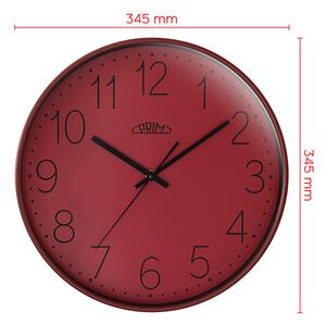 Designové plastové hodiny červené PRIM Voilà - A