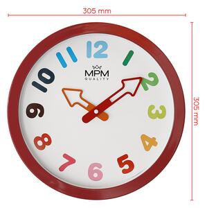 Dětské plastové hodiny MPM Arrow - růžové