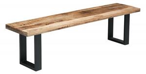 Stolová lavice IRON CRAFT 170 CM NATURE masiv mango Nábytek | Jídelní prostory | Stolové lavice