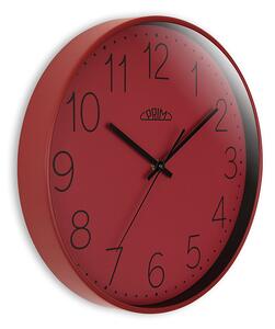 Designové plastové hodiny červené PRIM Voilà - A