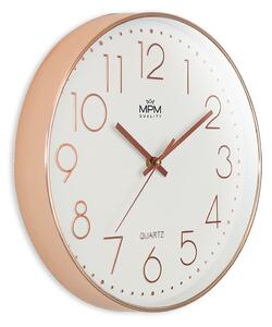 Designové plastové hodiny růžové MPM Premium