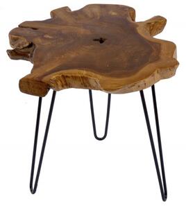 Odkládací stolek WILD 50 CM masiv teak nature Nábytek | Doplňkový nábytek | Odkládací stolky