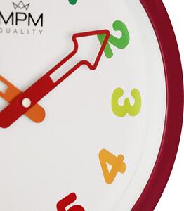 Dětské plastové hodiny MPM Arrow - růžové