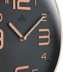 Designové plastové hodiny růžové MPM Eterno