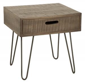 Odkládací stolek MANTIS 50 CM šedý masiv mango Nábytek | Doplňkový nábytek | Odkládací stolky