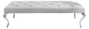 Lavice MODERN BAROCCO 170 CM ušlechtilá šedá samet Nábytek | Jídelní prostory | Stolové lavice