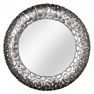 Zrcadlo STONE MOSAIC 82 CM stříbrné Zrcadla | Kulatá
