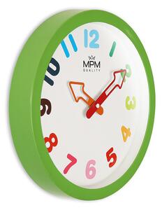 Dětské plastové hodiny MPM Arrow - zelené