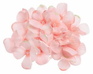 Květy hortenzií 12ks - růžová