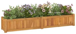 Vyvýšený záhon 150 x 30 x 25 cm masivní teakové dřevo