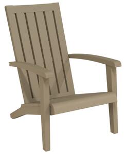 Zahradní židle Adirondack 2 ks světle hnědé polypropylen