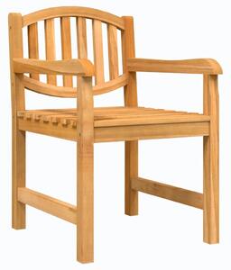 Zahradní židle 2 ks 58 x 59 x 88 cm masivní teakové dřevo