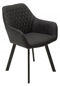 Židle PALERMO antracitová mikrovlákno Nábytek | Jídelní prostory | Jídelní židle | Všechny jídelní židle
