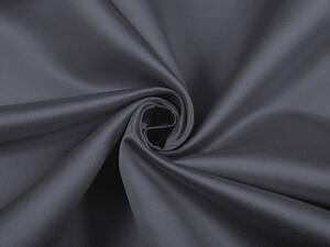 Látka polyesterový satén LUX-020 Antracitově šedá - šířka 150 cm