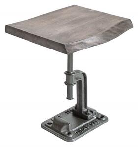 Odkládací stolek FACTORY 43 CM šedý masiv akácie Nábytek | Doplňkový nábytek | Odkládací stolky