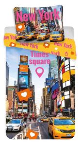 Jerry Fabrics Bavlněné povlečení 140x200 + 70x90 cm - Times Square