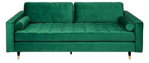 Luxusní pohovka COZY VELVET 225 CM smaragdově zelená samet Nábytek | Obývací pokoj | Sedací soupravy a pohovky | Pohovky | Všechny pohovky