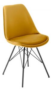 Jídelní židle SCANDINAVIA RETRO tmavě žlutá / černá Nábytek | Jídelní prostory | Jídelní židle | Všechny jídelní židle