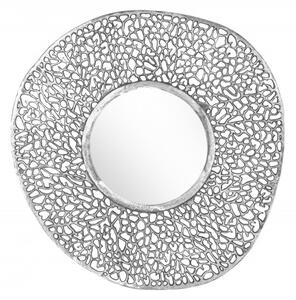 Zrcadlo LEAF S 76 CM stříbrné Zrcadla | Kulatá