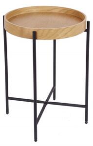 Odkládací stolek ELEMENTS 43 CM dubová dýha Nábytek | Doplňkový nábytek | Odkládací stolky