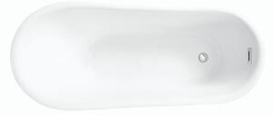 Akrylátová volně stojící vana Calima Glam S 170 B, sifon Click-Clack s přepadem černý (170x74x72 cm | objem: 250 l) - Besco #WAS-170-CSC