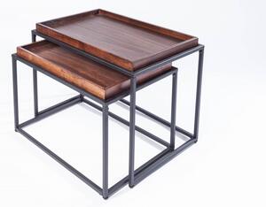 2SET odkládací-konferenční stolek ELEMENTS 60 CM buková dýha Nábytek | Doplňkový nábytek | Odkládací stolky