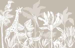 Fototapeta - Béžové safari (245x170 cm)