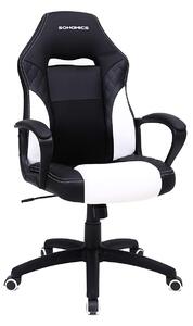 Kancelářská židle s područkami - černobílá