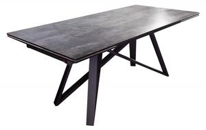 Noble Home Šedý rozkládací jídelní stůl Atlas 180-220-260 cm