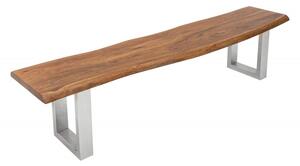 Stolová lavice MAMMUT U HONEY 160 CM masiv akácie Nábytek | Jídelní prostory | Stolové lavice