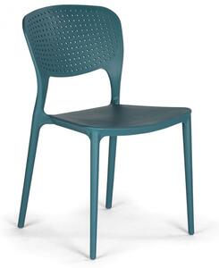 Plastová jídelní židle EASY II 3+1 ZDARMA, modrá