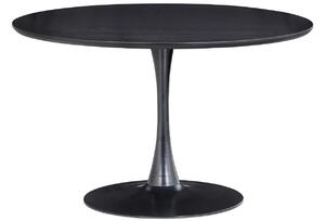 Hoorns Černý kulatý jídelní stůl Somar 120 cm