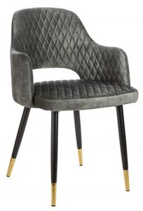 Jídelní židle PARIS šedo-zelená samet Nábytek | Jídelní prostory | Jídelní židle | Všechny jídelní židle
