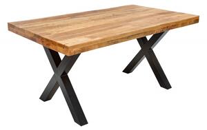 Jídelní stůl IRON CRAFT X NATUR 160 CM masiv mango Nábytek | Jídelní prostory | Jídelní stoly | Všechny jídelní stoly