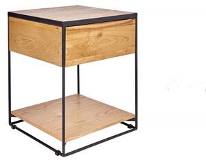 Noční/odkládací stolek SCORPION 40 CM masiv divoký dub skladem