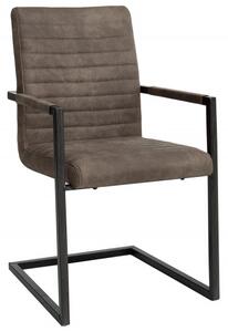 Židle IMPERIAL taupe šedá mikrovlákno Nábytek | Jídelní prostory | Jídelní židle | Jídelní židle konzolové