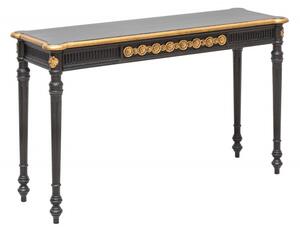 Noble Home Černý konzolový stolek Venice 125 cm
