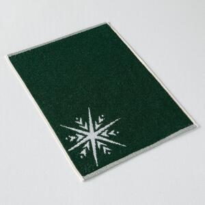 Ručník Veba ZARA Vánoční hvězda zelenobílá Velikost: 35x50 cm