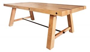 Noble Home Přírodní dřevěný jídelní stůl Finca 200 cm