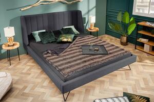 Antracitová postel La Beaute 160x200 cm