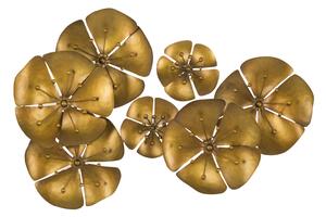 Nástěnná dekorace FLOWER GOLD B 57 CM skladem