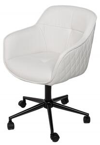Pracovní židle EUPHORIA bílá umělá kůže Nábytek | Kancelářský nábytek | Pracovní židle