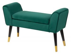 Lavice SCARLETT 90 CM smaragdově zelená samet Nábytek | Doplňkový nábytek | Pokojové lavice