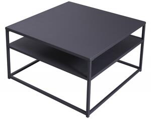 Konferenční stolek DURA STEEL 70 CM černý kov NÁBYTEK | Obývací pokoj | Konferenční stolky | Všechny konferenční stolky