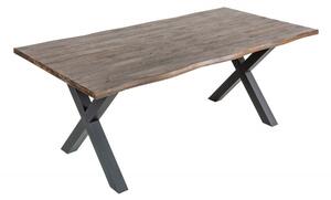 Hnědý dřevěný jídelní stůl Genesis Vintage 160 cm