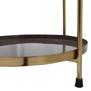 Kayoom Odkládací stolek Art Deco 1025 Slonová kost / Šedá