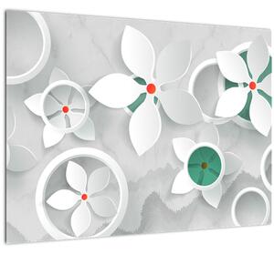 Obraz květinové abstrakce (70x50 cm)