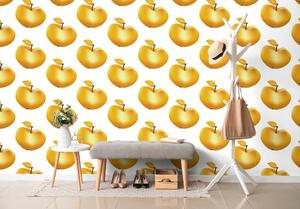 Samolepící tapeta zlaté jablíčka